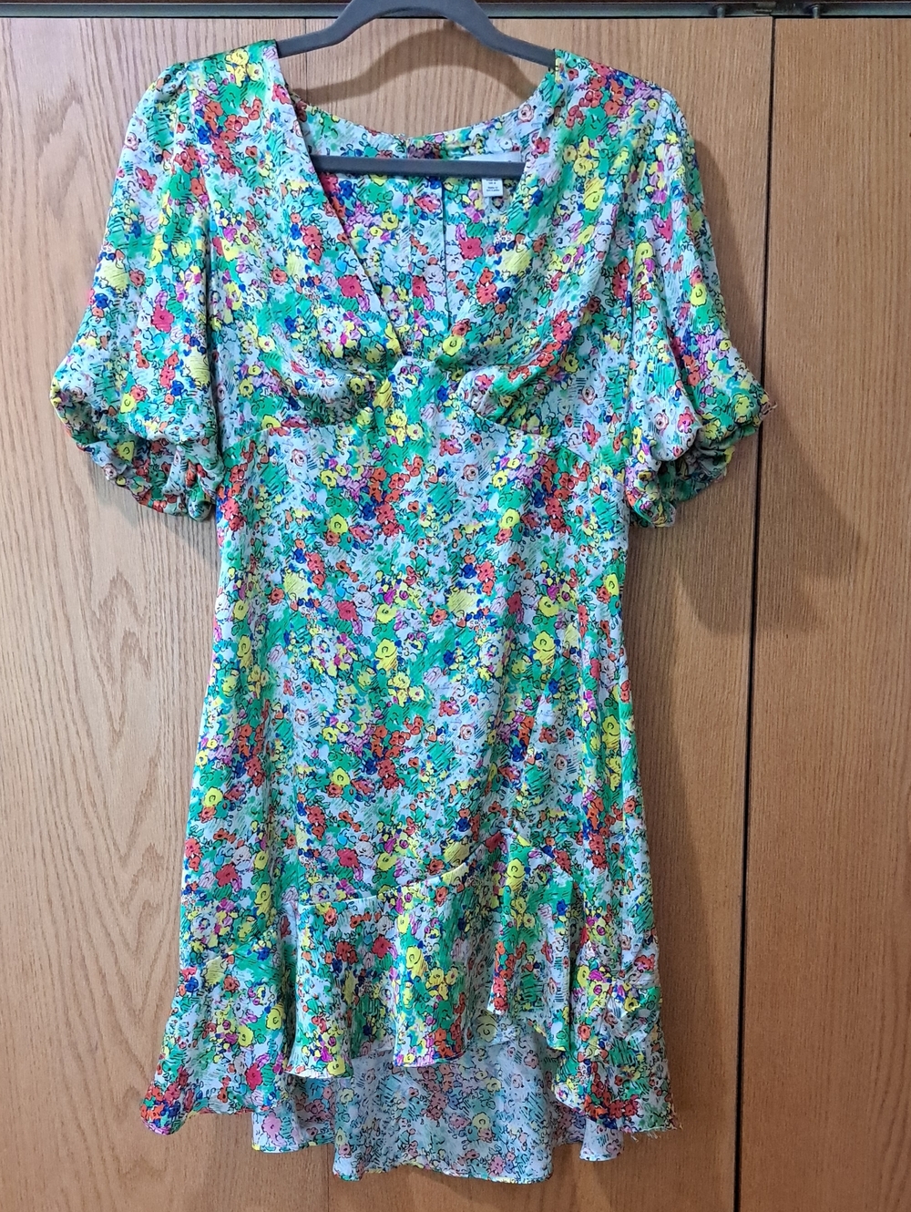 Topshop Sketchy Floral Mini Tea Dress